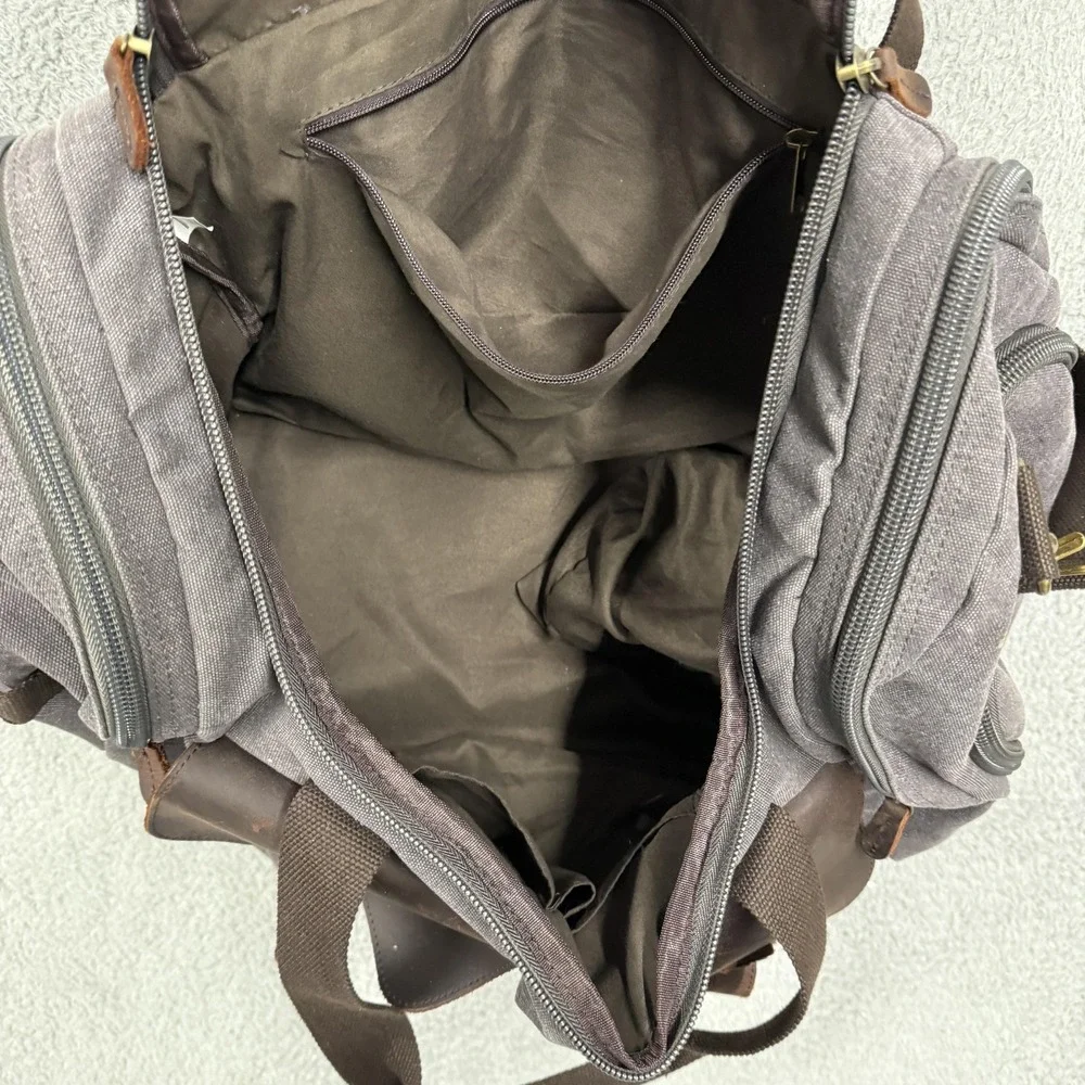 Kemy's Gray Canvas Duffel Bag Mens 20